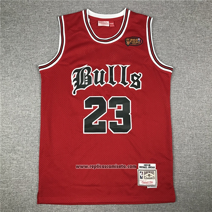Camiseta Chicago Bulls Michael Jordan #23 Retro Rojo2